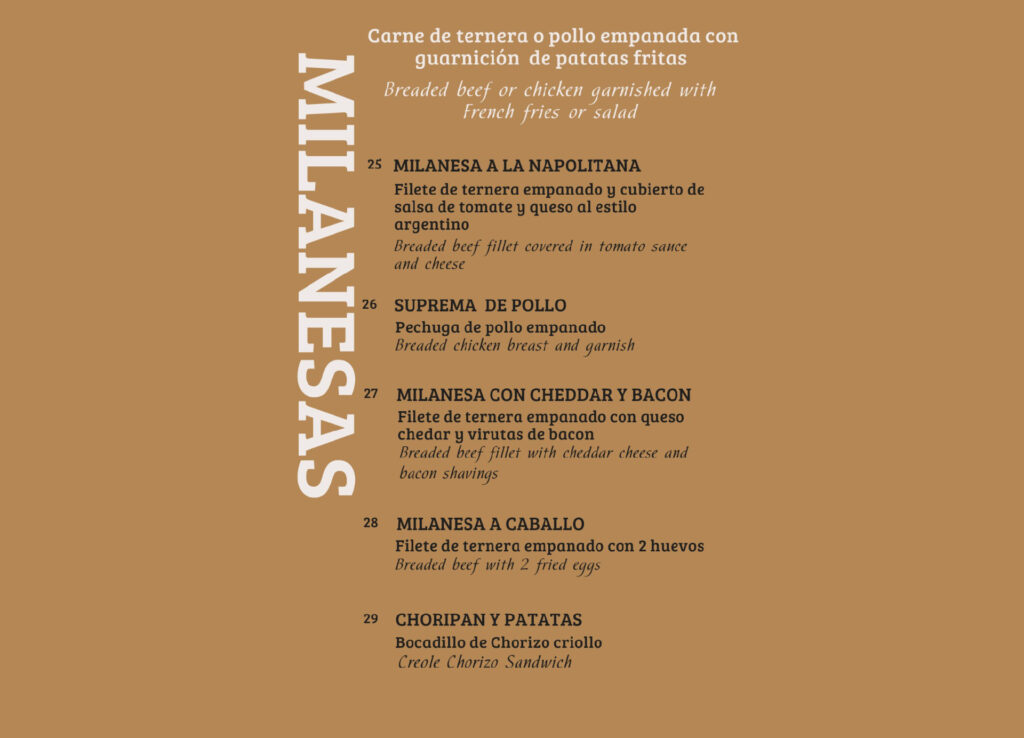 testimonio, carne argentina, asado argentino, comida argentina, martín fierro, empanadas sin gluten, sin gluten, celiaco, carta bar martin fierro